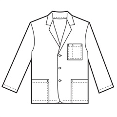 FashionSeal 419 Unisex Lab Coat